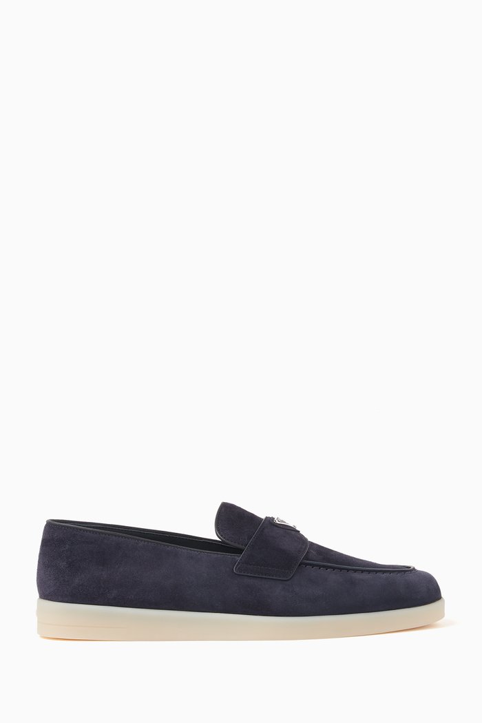 

Saint Tropez Loafers in Suede, Blue