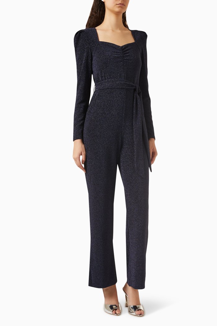 

Yasdina Glitter Jumpsuit in Nylon-blend, Blue