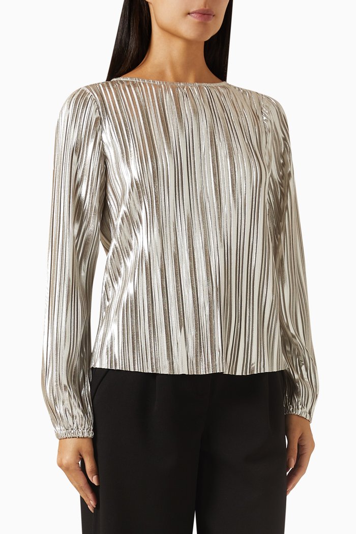 

Yascity Long-sleeve Top, Silver
