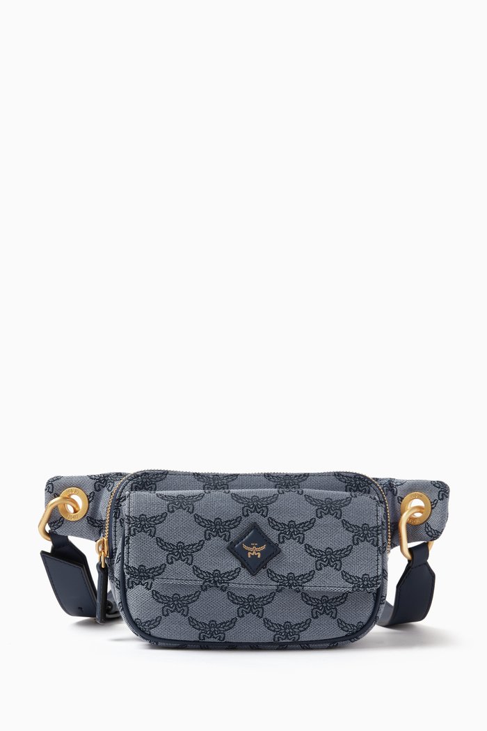 

Small Himmel Belt Bag in Lauretos Jacquard, Blue