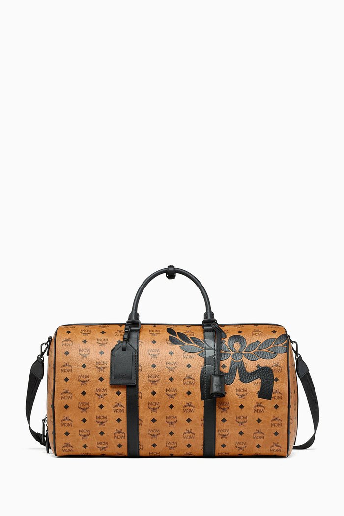 

Large Ottomar Weekender Bag in Mega Laurel Visetos, Brown