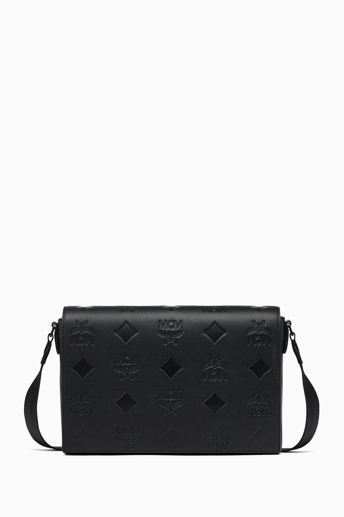 

Klassik Messenger Bag in Natural Nappa Leather, Black