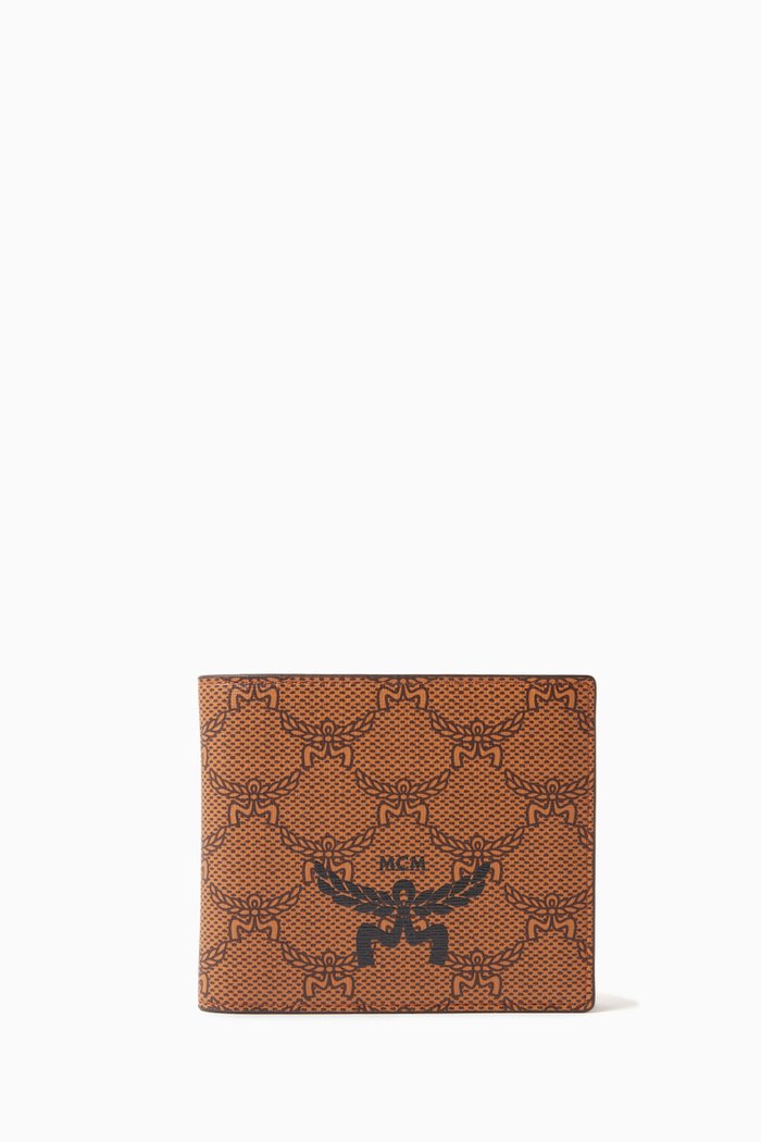 

Small Himmel Bi-fold Wallet in Lauretos Canvas, Brown