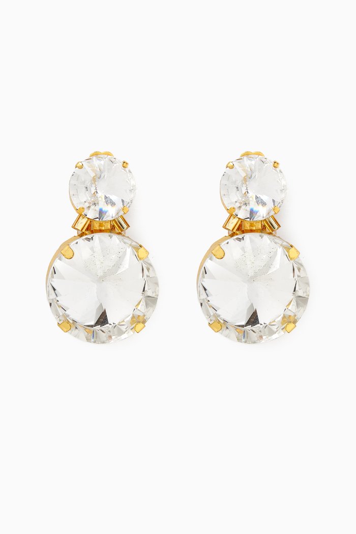 

Clochette Drop Clip-on Earrings in Gold-plated Brass