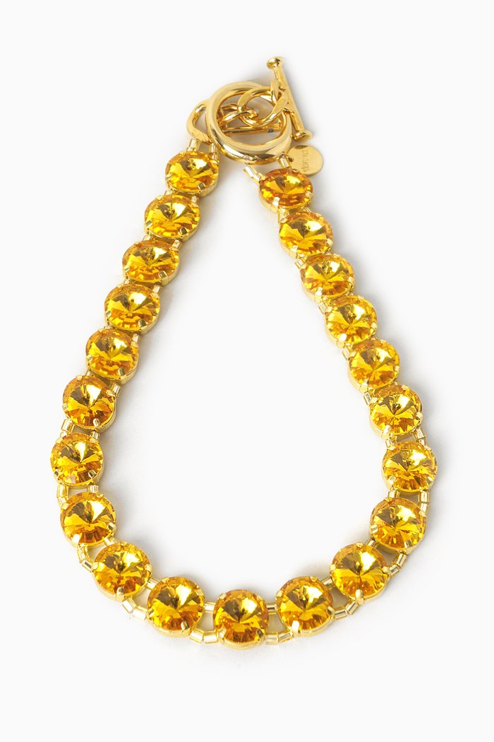 

Clochettes Tennis Necklace in Gold-plated brass, Yellow
