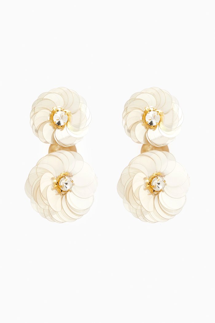

Eclats de Paquerette Drop Earrings in Gold-plated Brass