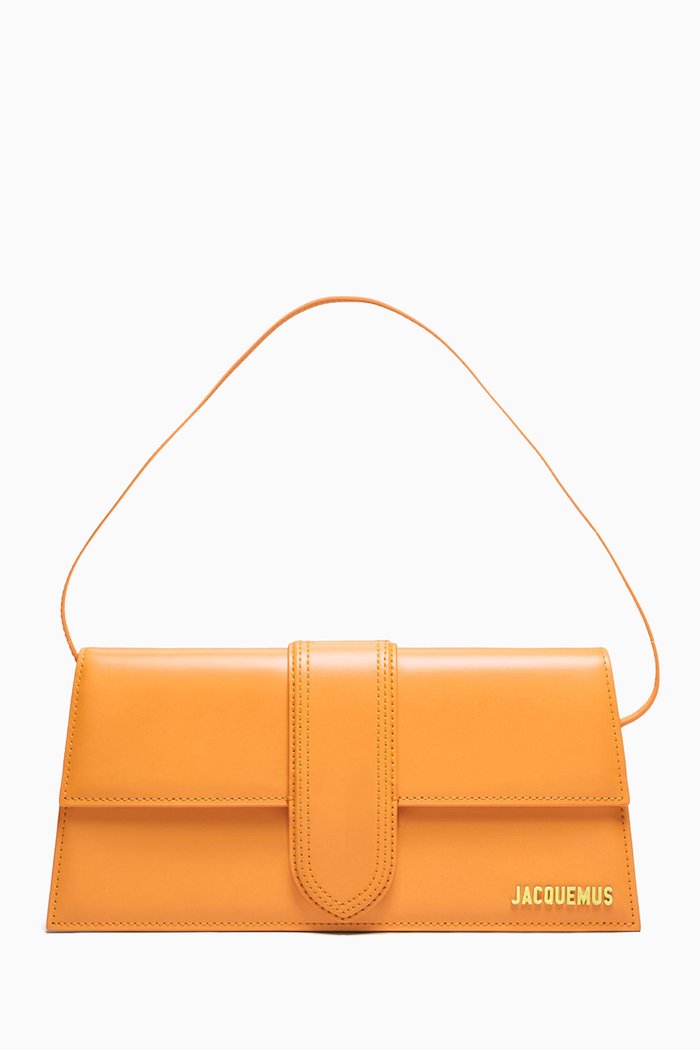 

Le Bambino Long Shoulder Bag in Smooth Leather, Orange