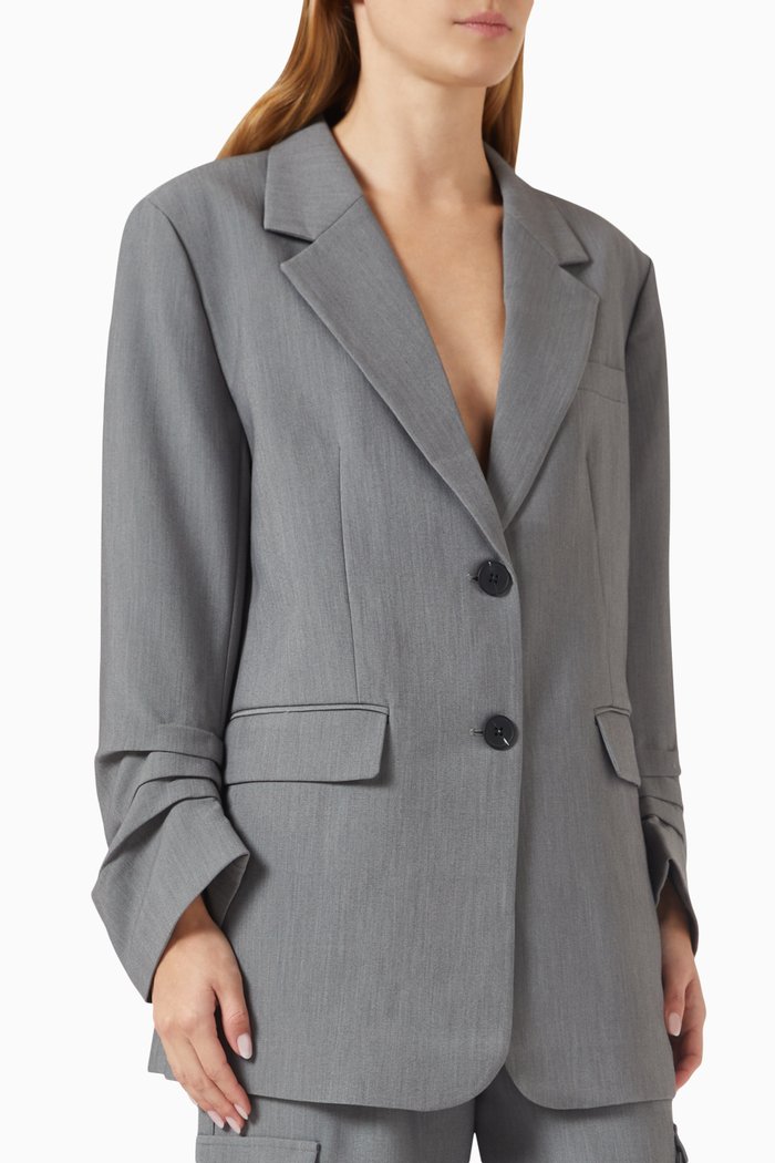 Yasalvas Blazer in Woven-fabric, Grey