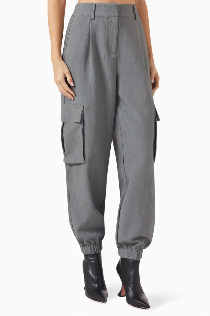

Yasalvas Cargo Pants in Woven-fabric, Grey