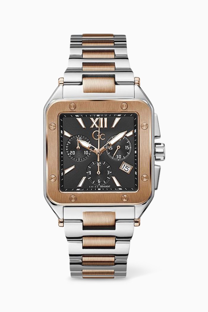 Couture Square Chrono Watch, 36mm, Black