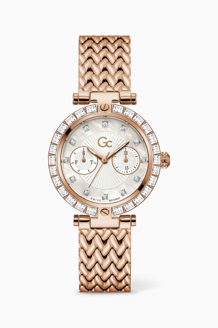 Vogue Quartz Stainless Steel Watch, 36.5mm, White