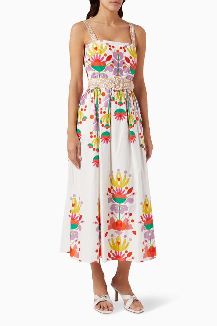 

Ninet Midi Dress in Cotton, Multicolour