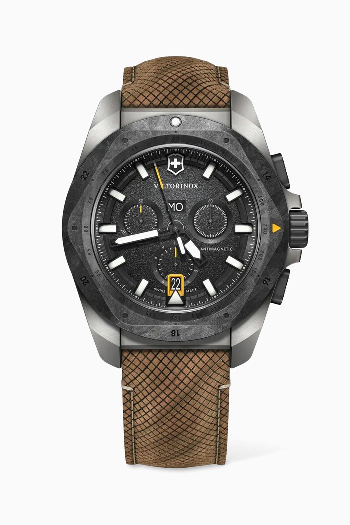 

I.N.O.X. Quartz Chronograph Wood & Rubber Watch, 43mm, Black