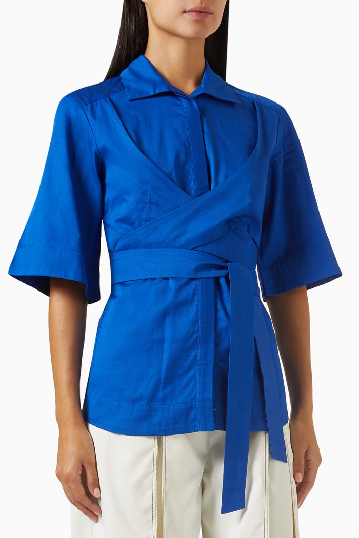 

Marca Shirt in Cotton-poplin, Blue