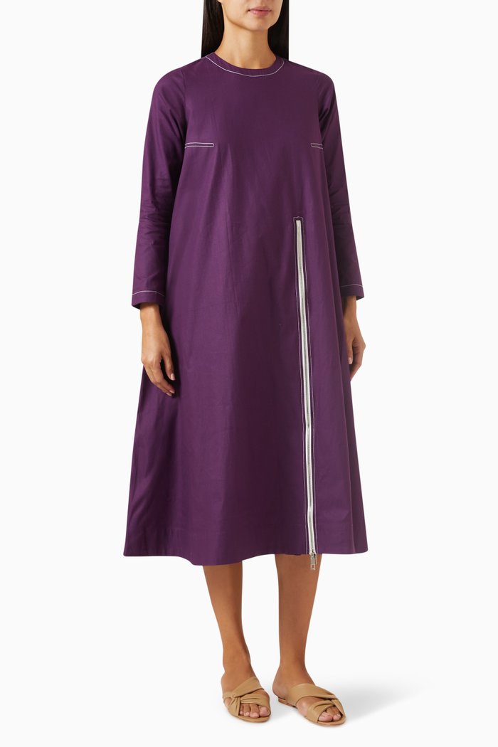 

Elenora Co-ord Set in Cotton-poplin, Purple