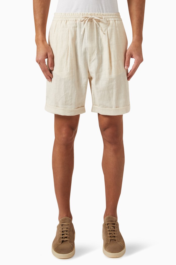 

Seaside Shorts in Linen, Neutral