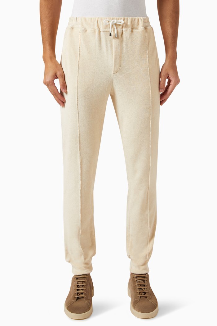 

Towelling Leisure Sweatpants in Cotton-terry, Neutral