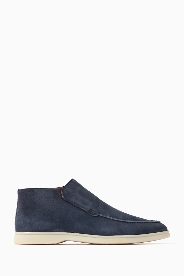 

City High-top Loafers in Softey® Suede, Blue