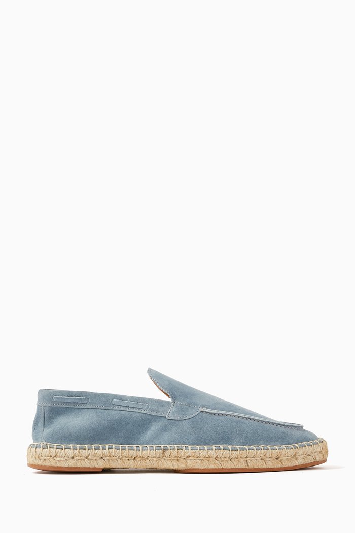 

Beachside Espadrille Loafers in Softey® Suede, Blue