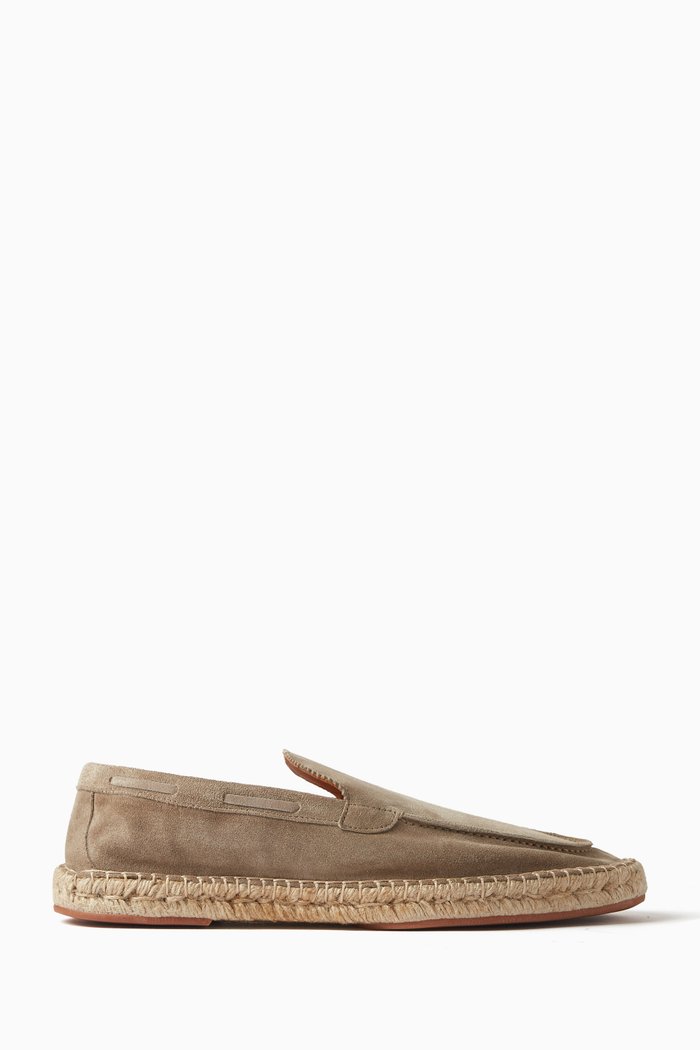 

Beachside Espadrille Loafers in Softey® Suede, Grey