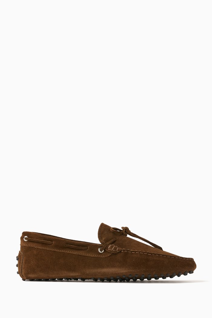 

Driving Shoes in Softey® Suede, Brown