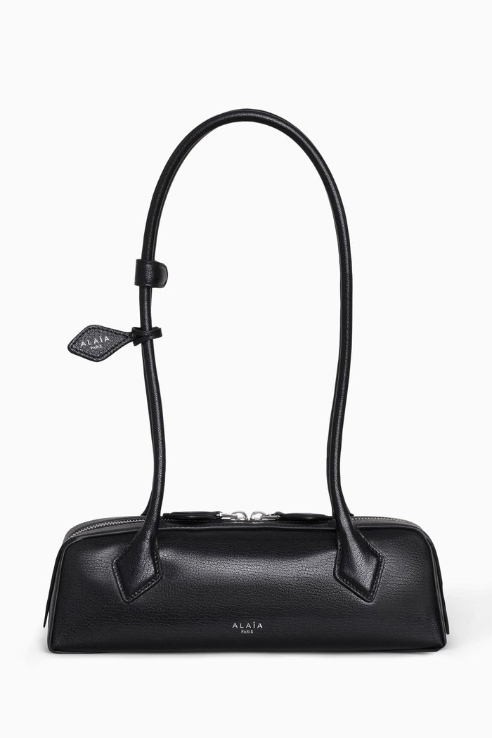 

Le Teckel Shoulder Bag in Leather, Black