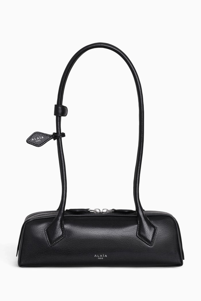 

Small Le Teckel Shoulder Bag in Leather, Black