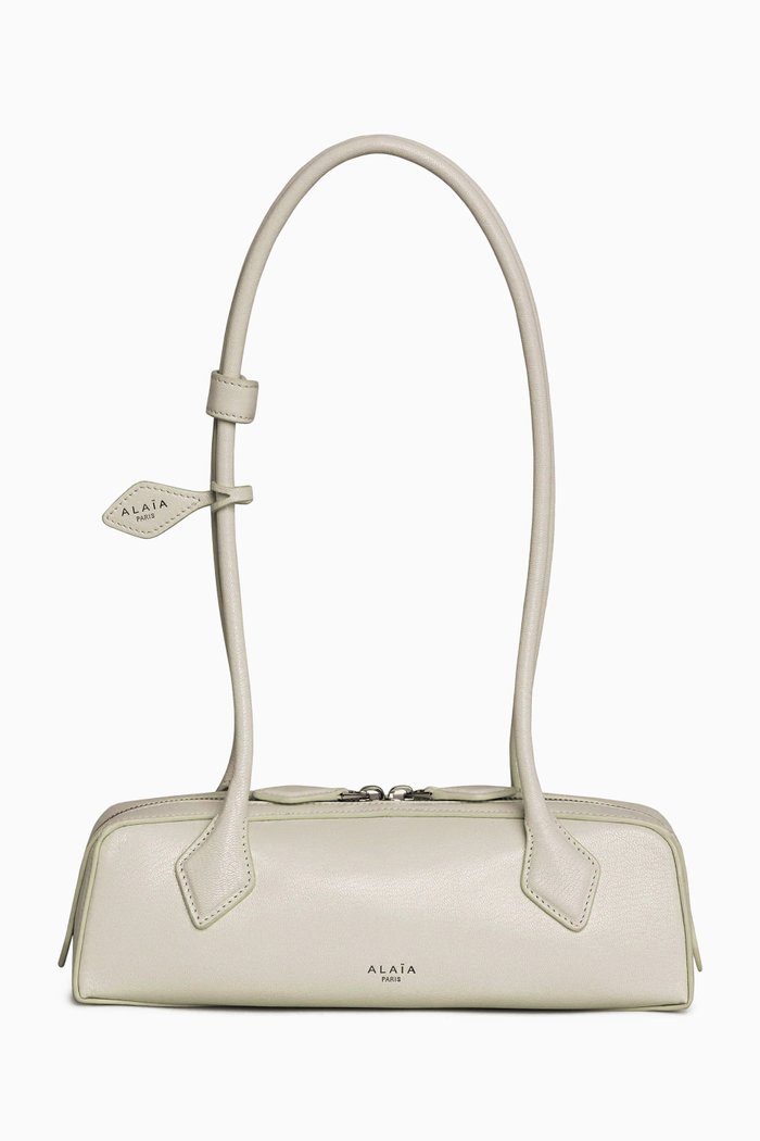 

Small Le Teckel Shoulder Bag in Leather, White