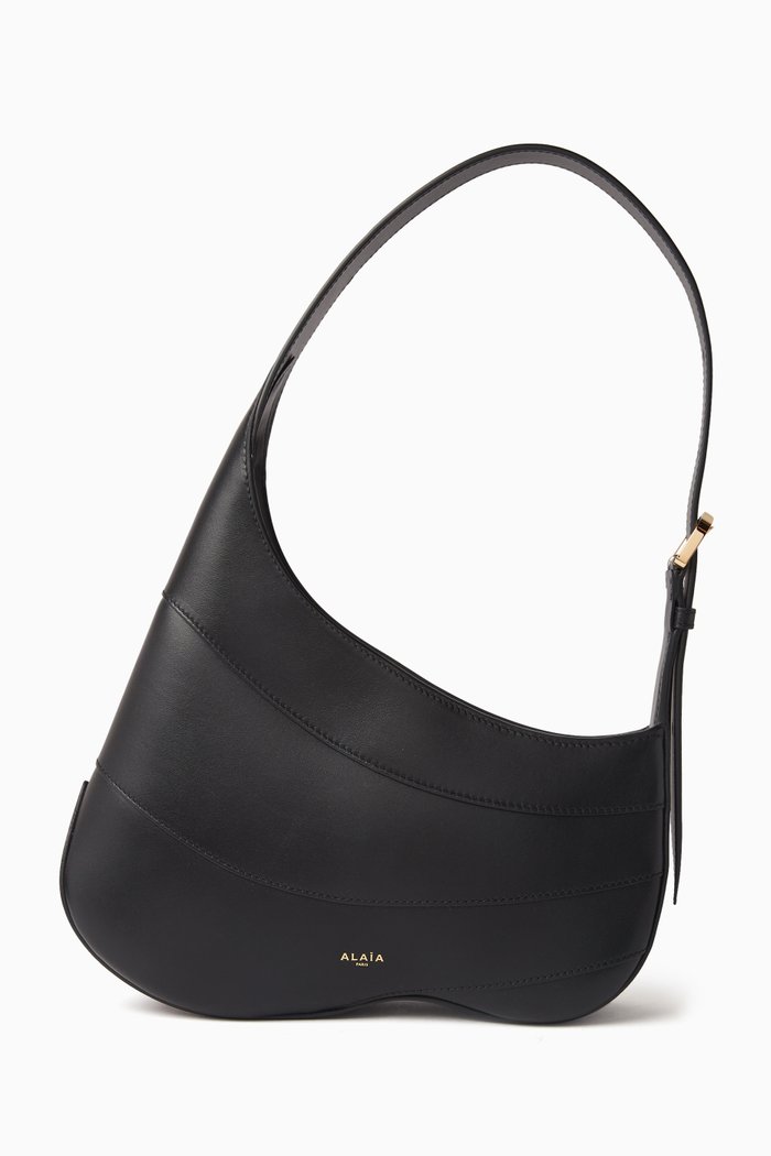 

Djinn Shoulder Bag in Smooth Leather, Black