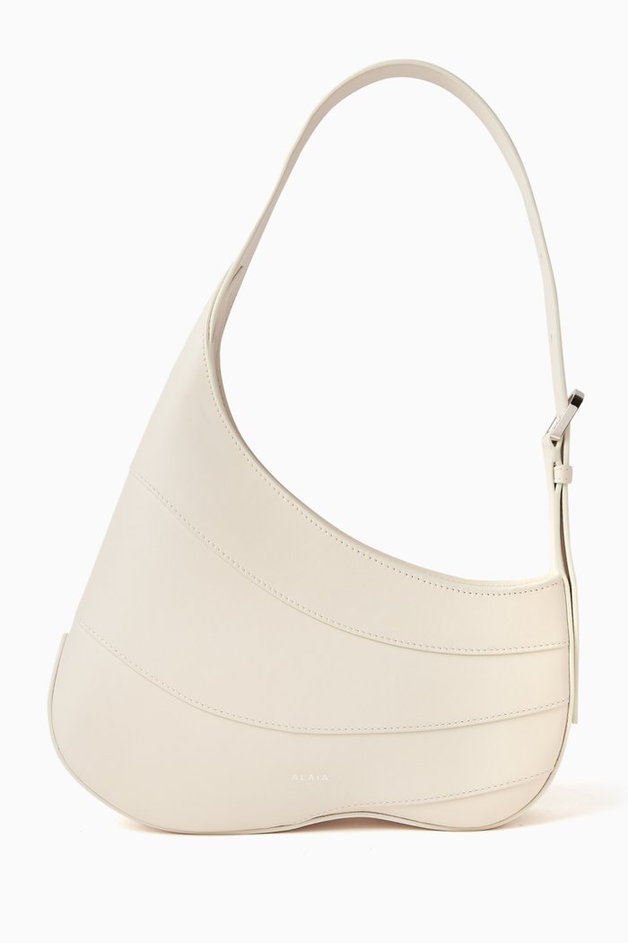

Djinn Shoulder Bag in Smooth Leather, White