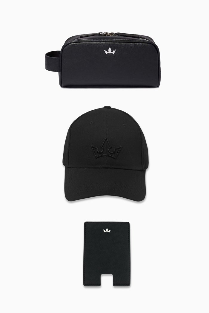 

Wash Bag, Cap & Card Holder Gift Set, Black