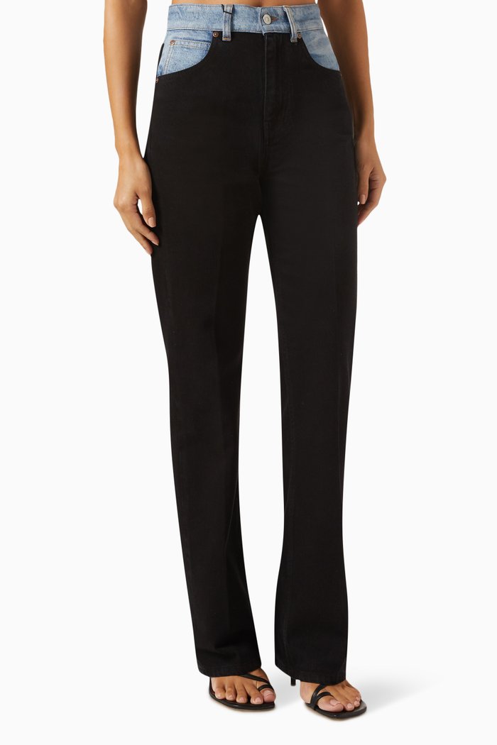 

Julia Dual-tone Jeans, Black