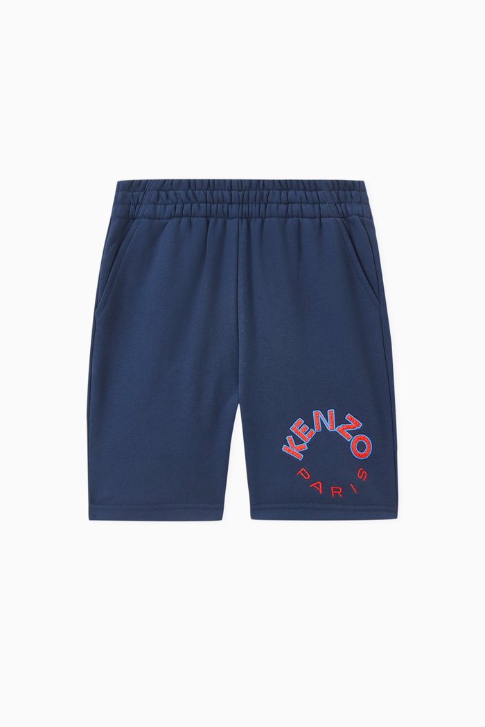 

Logo Bermuda Shorts in Cotton-jersey, Blue