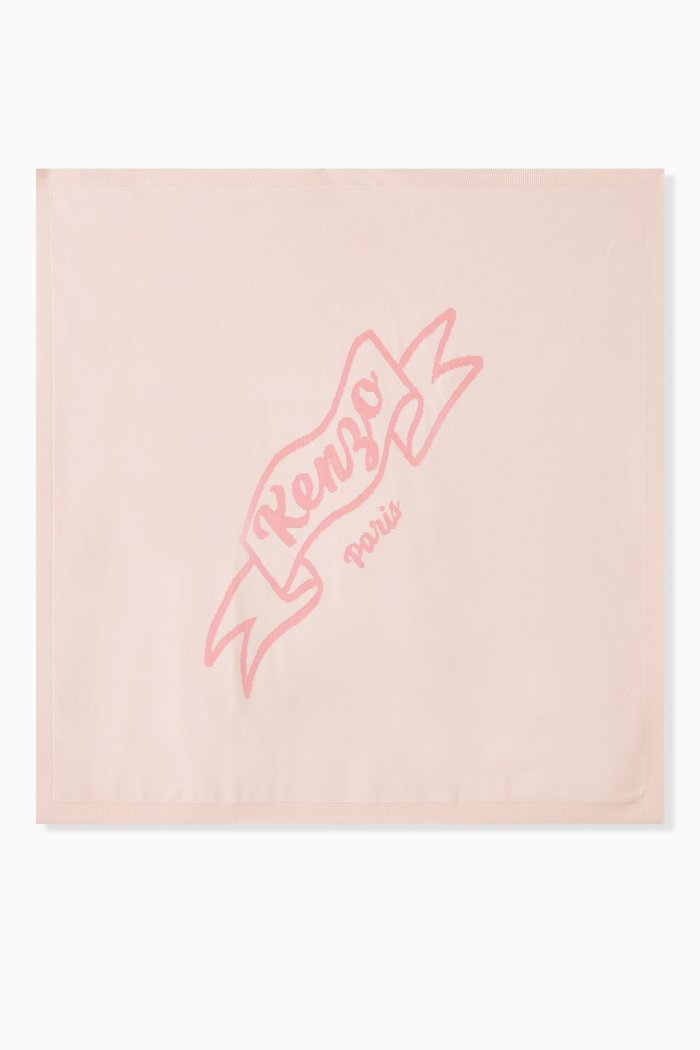 

Logo Baby Blanket in Cotton, Pink