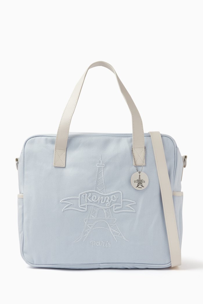 

Logo-embroidered Changing Bag, Blue