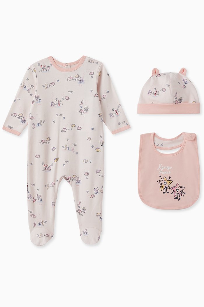 

Graphic-print Sleepuit Set in Cotton-jersey, Pink