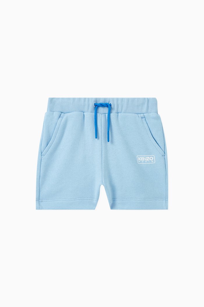 

Logo-print Bermuda Shorts in Cotton, Blue