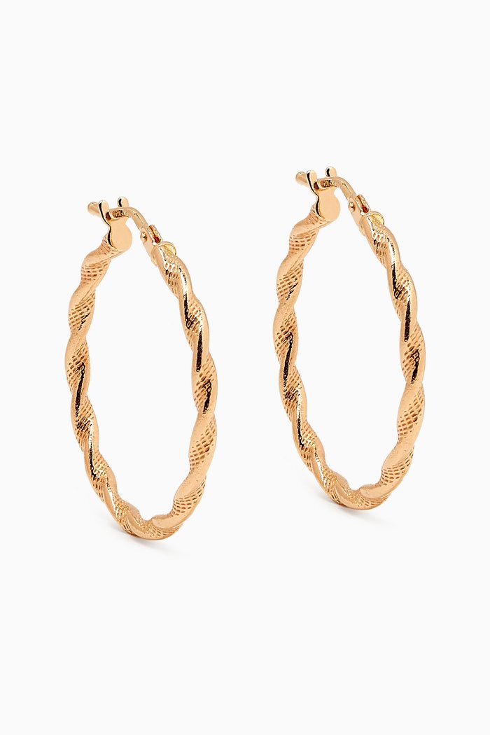 

Myla Hoop Earrings in 18kt Gold