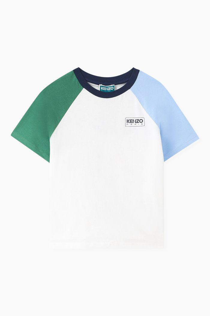 Logo-print T-shirt in Cotton Jersey, White