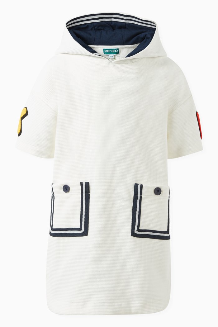 

Sailor Dress in Honeycomb knit, White