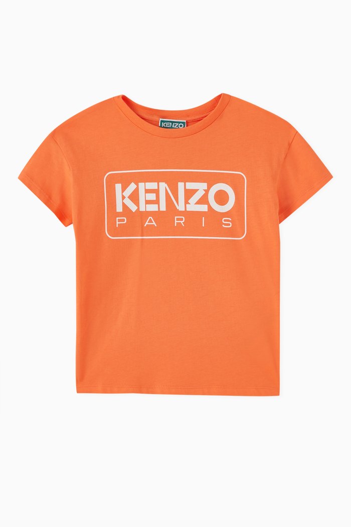 

Logo Print T-shirt in Organic Cotton Jersey, Pink