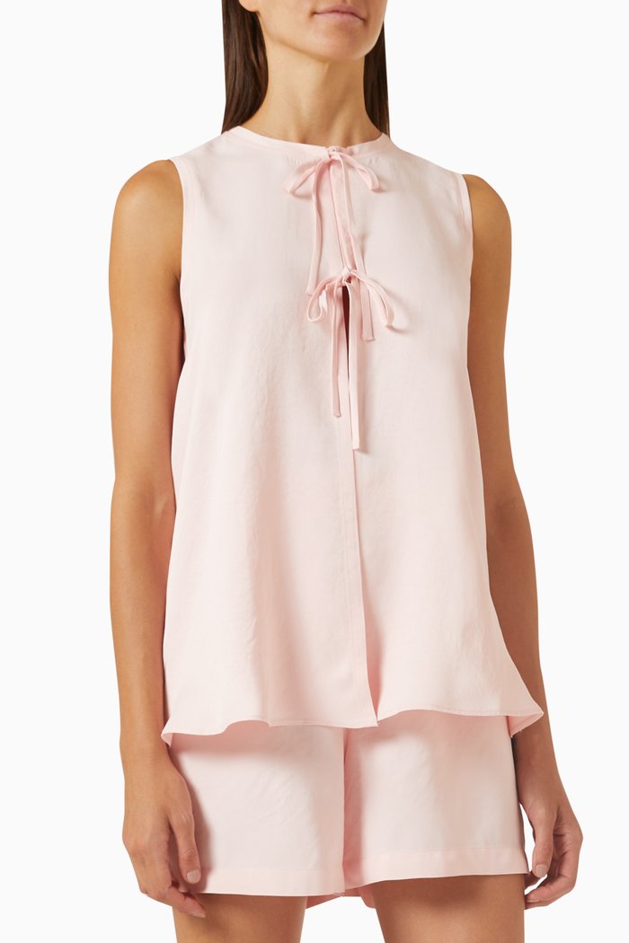 

Ivana Top in Satin, Pink