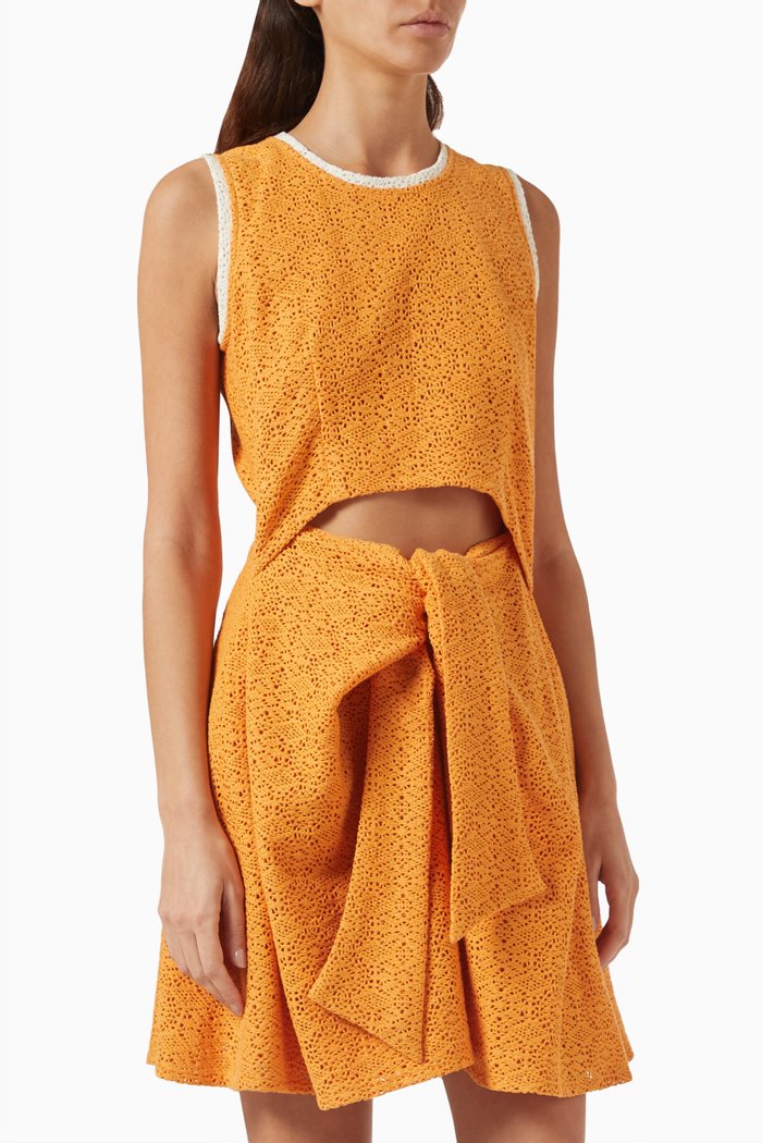 

Ambrose Lace Mini Dress, Orange