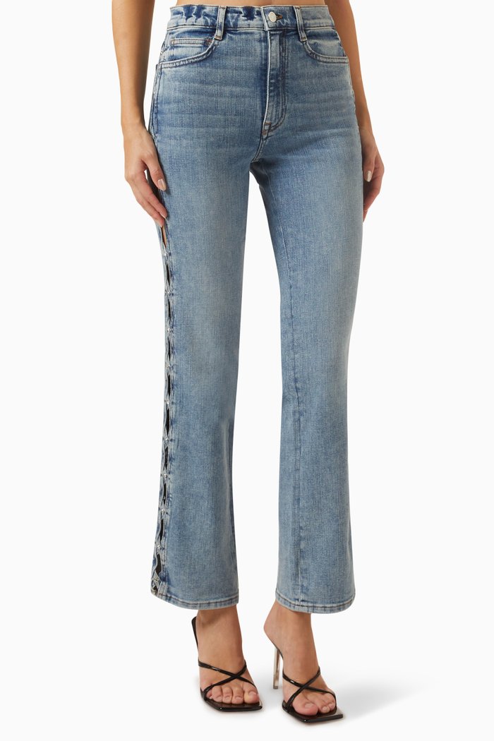 Straight-leg Jeans in Denim, Blue