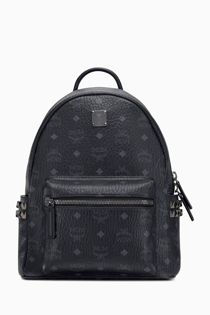 Stark Side Studs Small Backpack in Visetos, Black