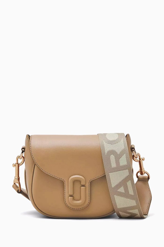 The Small J Marc Saddle Bag in Leather, Brown