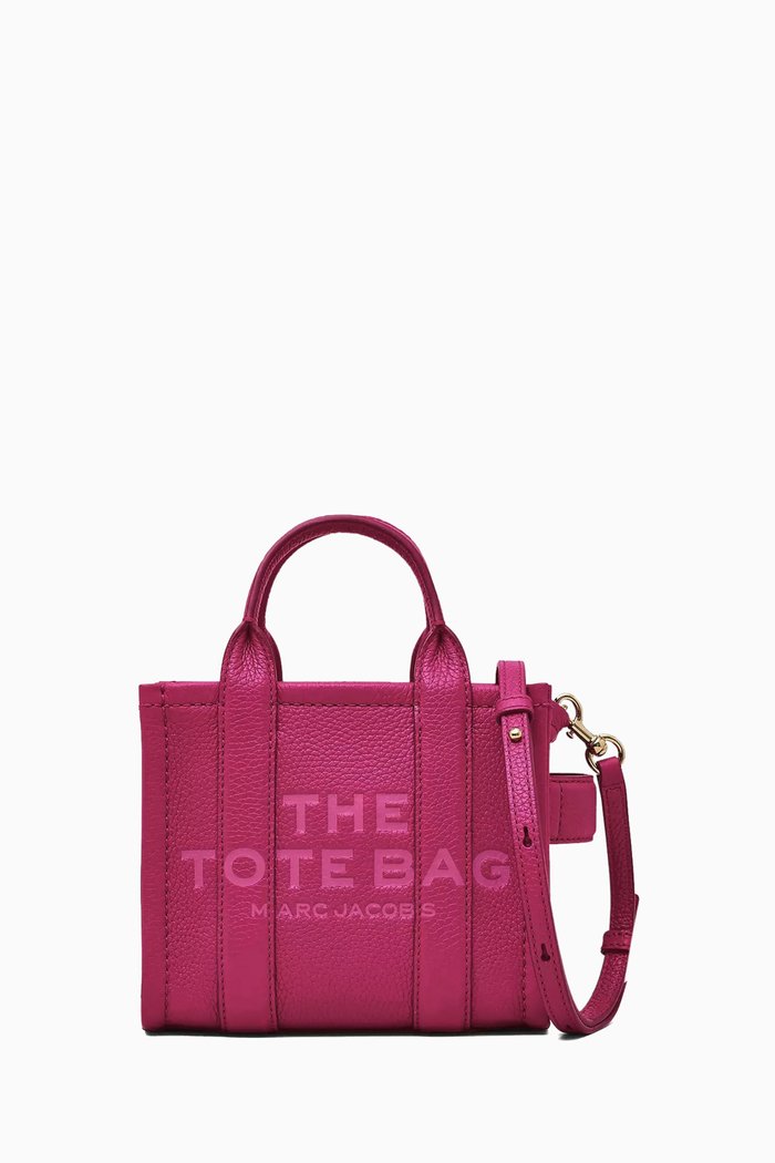 

The Mini Tote Bag in Leather, Pink