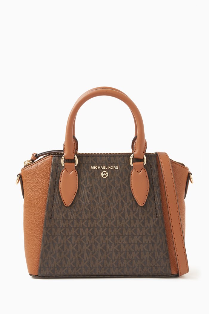 

Medium Sienna Messenger Bag in Signature Coated Canvas, Brown