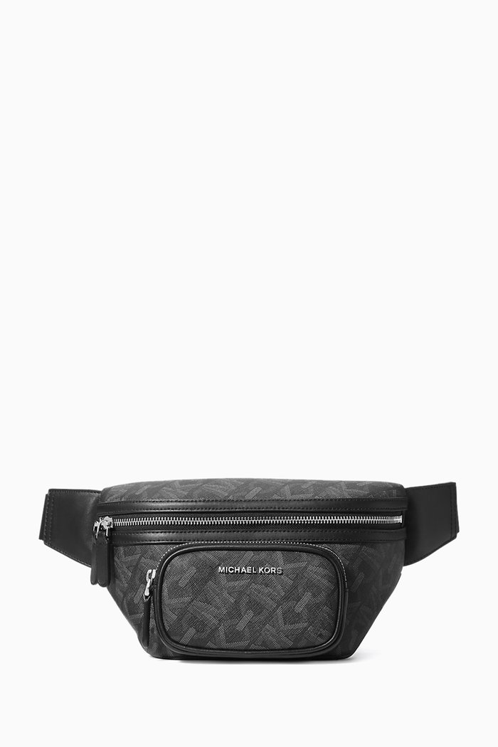 

Hudson Empire Signature Logo Belt Bag in Coated-canvas, Black