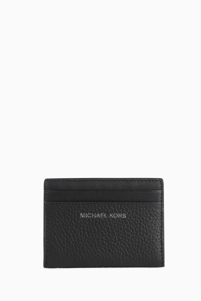 

Hudson Folio Bi-fold Wallet in Leather, Black